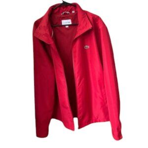 Red Lacoste 3x men jacket